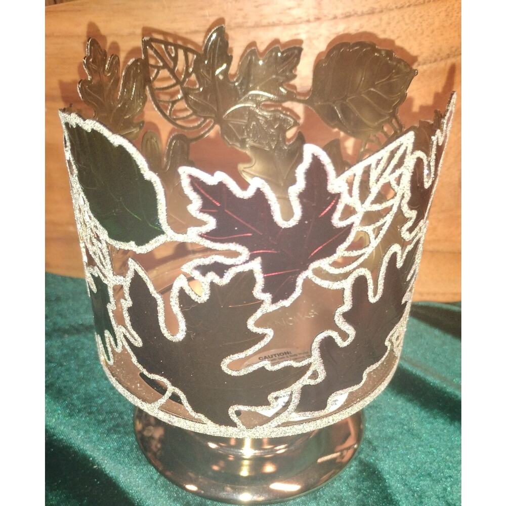 Bath & Body Works Autumn Leaves Pedestal 3-Wick Candle Holder
